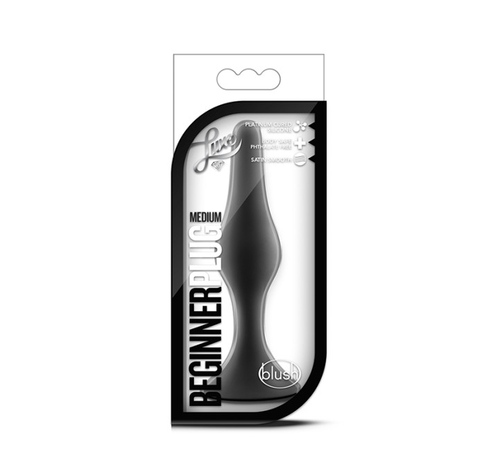 Анальний стимулятор Blush Luxe Beginner Plug Medium Чорний