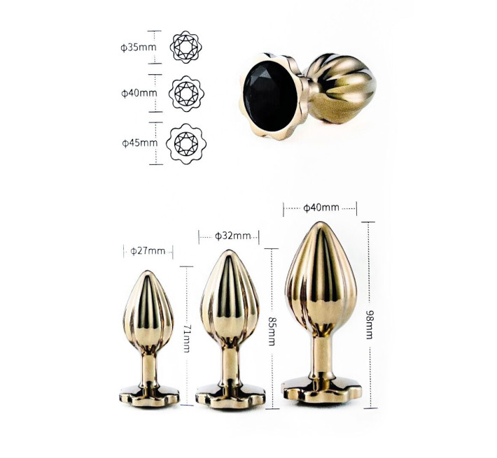 Набор анальных пробок LOCKINK YEAHWOW Nympho Butt Plug Set