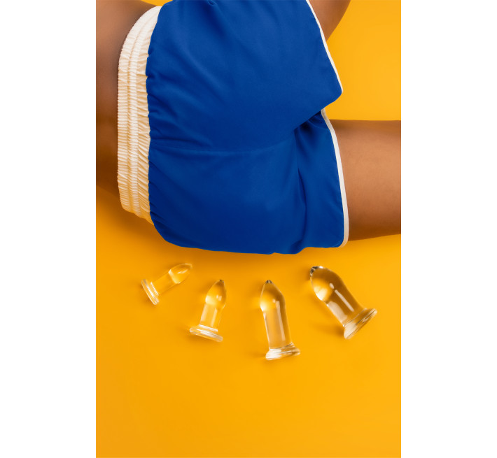 Набор стеклянных анальных расширителей B-Vibe ANAL DILATORS SET