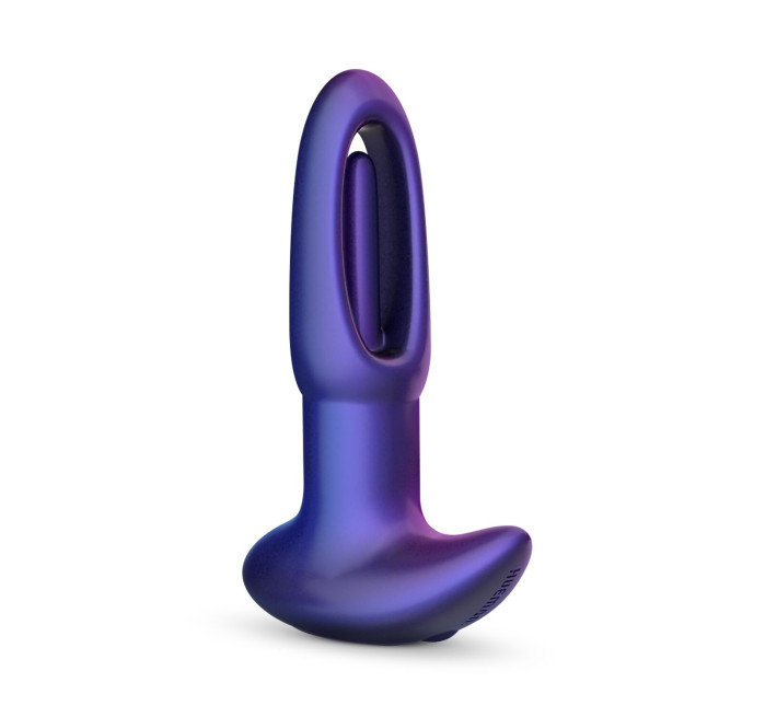 Анальна пробка з віброязичком Hueman - Voyager Butt Plug With Tapping