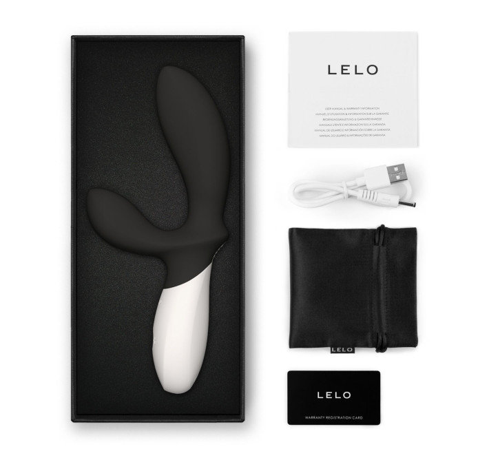 Массажер простаты LELO Loki Wave 2 Black, 2 мотора, манящее движение + вибрация