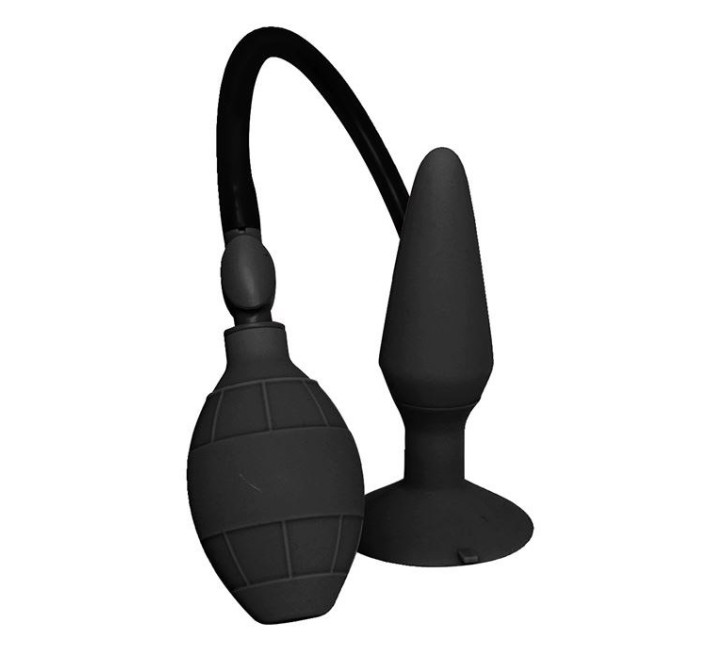 Расширяющий анальный плаг Dreamtoys Menzstuff Small Inflatable Plug Чёрный