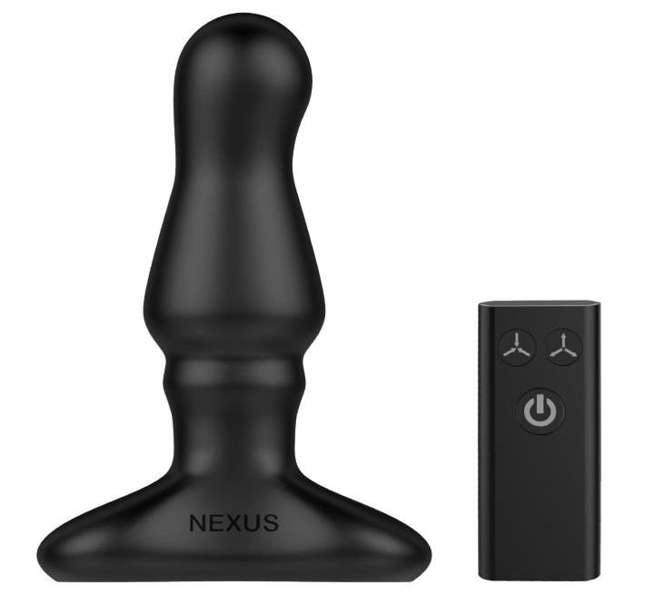Анальна вібропробка Nexus Bolster з надувною головкою для чоловіків, пульт ДК
