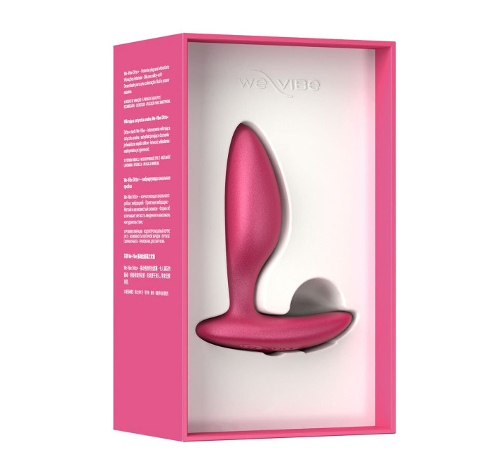 Анальная смарт-вибропробка We-Vibe Ditto+ Cosmic Pink, 10 режимов, пульт ДУ