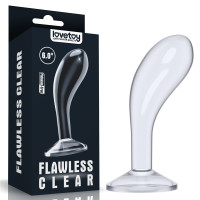 Анальная пробка LoveToy Flawless Clear Prostate Plug 6" Clear