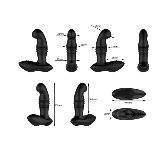 Масажер простати Nexus Thrust Prostate Edition, вібрація та пульсація, пульт ДК