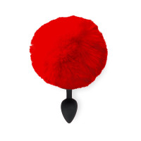 Силиконовая анальная пробка М Art of Sex - Silicone Bunny Tails Butt plug Red, диаметр 3,5 см Силиконовая анальная пробка М Art of Sex - Silicone Bunny Tails Butt plug Red, диаметр 3,5 см