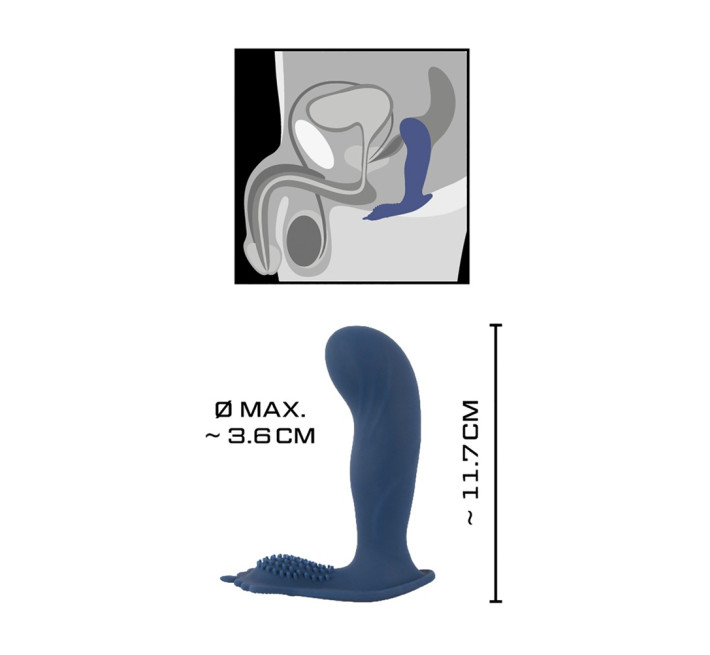 Анальна пробка You2Toys Vibrating Butt Plug With Nubs