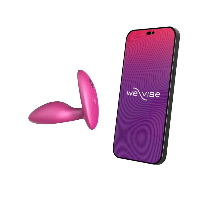 Анальная смарт-вибропробка We-Vibe Ditto+ Cosmic Pink, 10 режимов, пульт ДУ