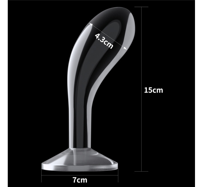 Анальная пробка LoveToy Flawless Clear Prostate Plug 6" Clear