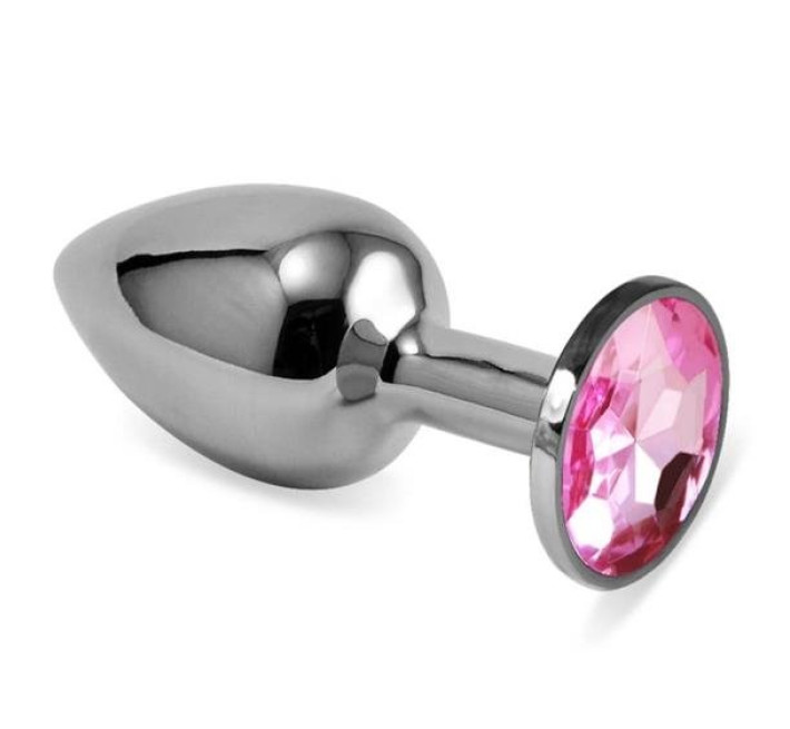 Анальна пробка LoveToy Heavy Metal Anal Plug Rosebud Classic S Pink