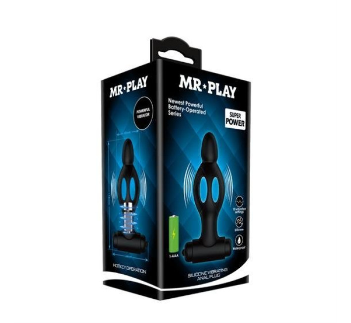 Анальна пробка Mr.Play Silicone Vibrating Anal Plug 0516