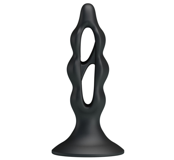 Стимулятор простати LyBaile Silicone Butt Plug tension Exerciser Чорний LK0201