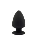 Термоактивна Анальна пробка Dreamtoys Premium Silicone Plug Чорна M