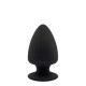 Термоактивна Анальна пробка Dreamtoys Premium Silicone Plug Чорна M