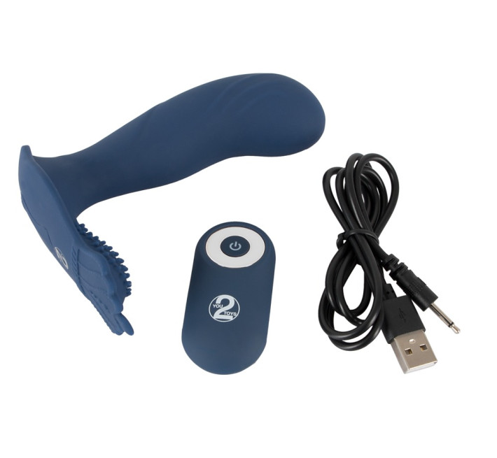 Анальна пробка You2Toys Vibrating Butt Plug With Nubs