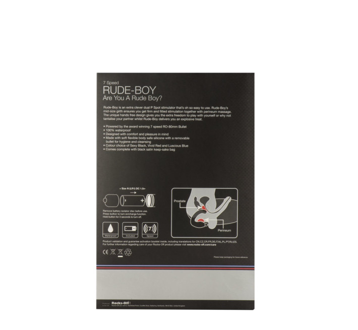 Масажер простати Rocks Off Rude-Boy Чорний