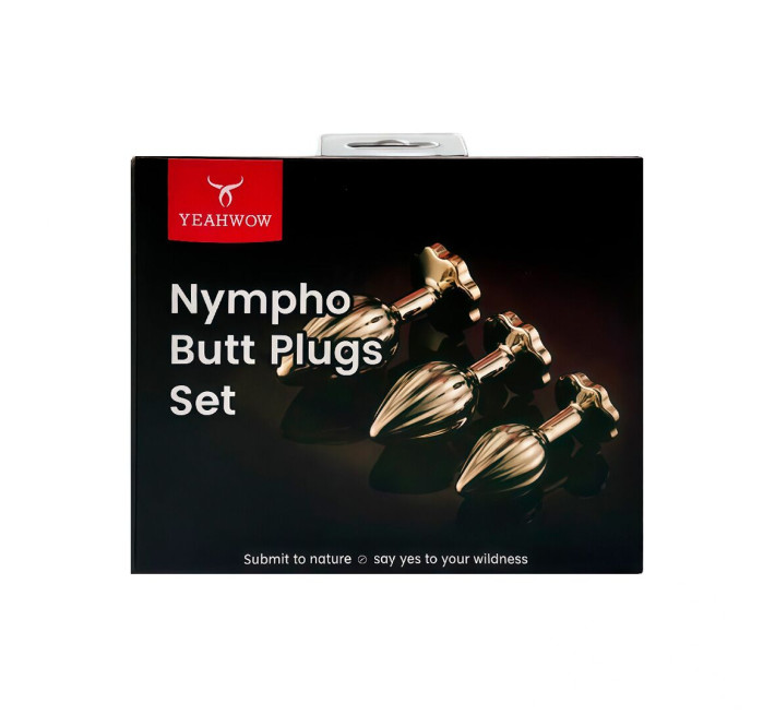 Набор анальных пробок LOCKINK YEAHWOW Nympho Butt Plug Set