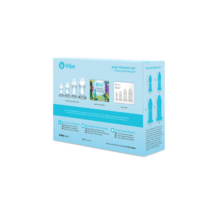 Набор стеклянных анальных расширителей B-Vibe ANAL DILATORS SET
