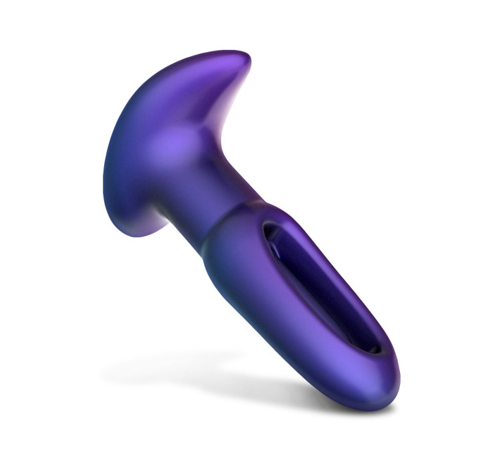 Анальна пробка з віброязичком Hueman - Voyager Butt Plug With Tapping