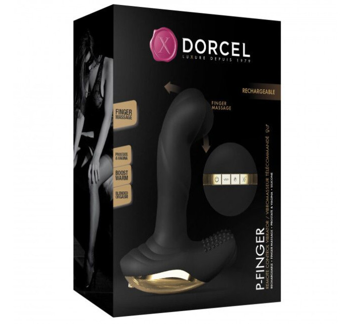 Вібромасажер з “Масажем пальцем” для простати та вагіни Marc Dorcel P-Finger