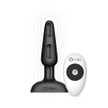 Анальна пробка із 3 моторами B-Vibe Trio Remote Control Butt, чорна
