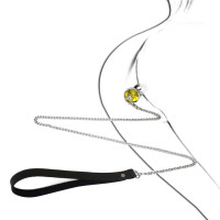 Металлическая анальная пробка Art of Sex Metal Anal Plug with Leash size S с поводком Металлическая анальная пробка Art of Sex Metal Anal Plug with Leash size S с поводком