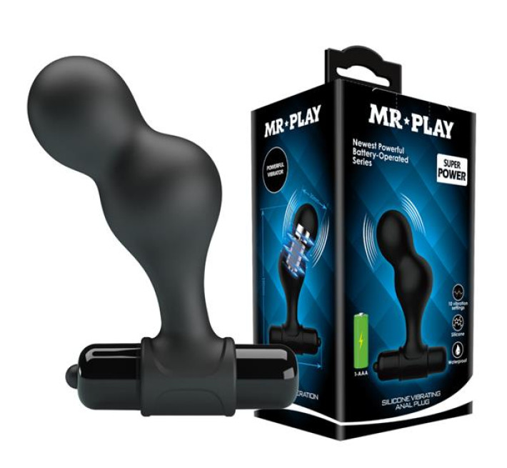 Анальная пробка Mr.Play Silicone Vibrating Anal Plug 1227