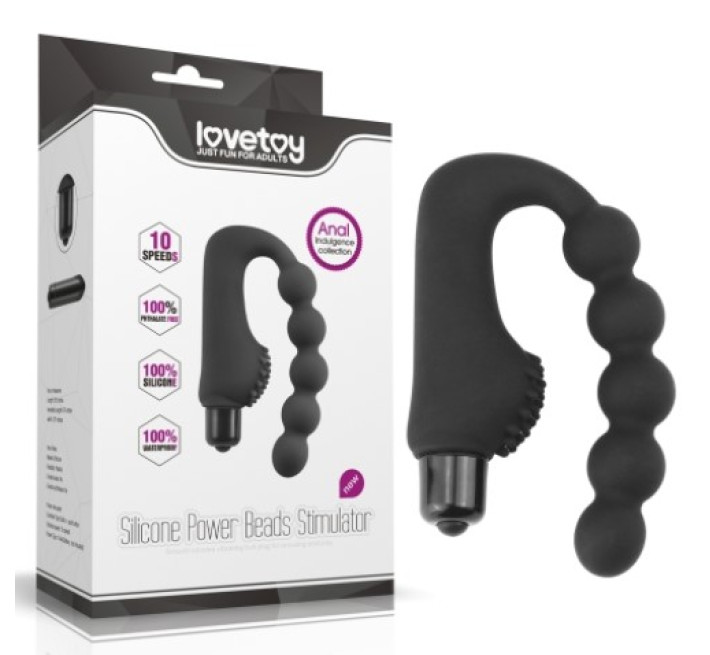 Анальний стимулятор LoveToy Anal Indulgence Collection Silicone Power Beads Stimulator