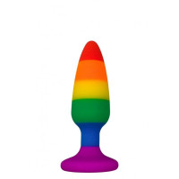 Силіконова анальна пробка Wooomy Hiperloo Silicone Rainbow Plug S, діаметр 2,4 см, довжина 9 см Силіконова анальна пробка Wooomy Hiperloo Silicone Rainbow Plug S, діаметр 2,4 см, довжина 9 см