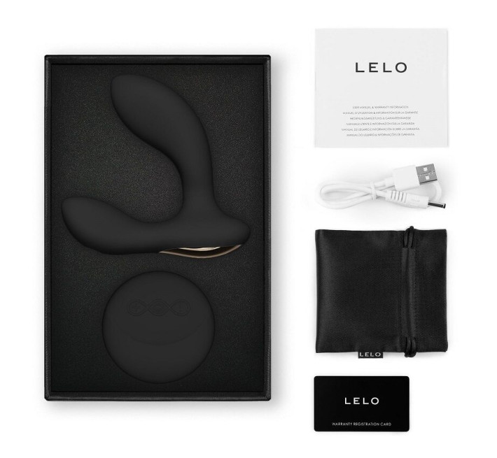 Масажер простати LELO Hugo 2 Remote Black, 2 мотори, дуже потужний, пульт ДК