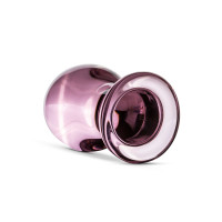 Рожева анальна пробка зі скла Gildo Pink Glass Buttplug No. 27