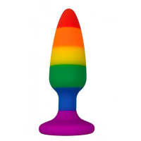 Силіконова анальна пробка Wooomy Hiperloo Silicone Rainbow Plug L, діаметр 3,9 см, довжина 13,1 см Силіконова анальна пробка Wooomy Hiperloo Silicone Rainbow Plug L, діаметр 3,9 см, довжина 13,1 см
