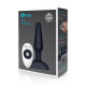 Анальна пробка із 3 моторами B-Vibe Trio Remote Control Butt, чорна
