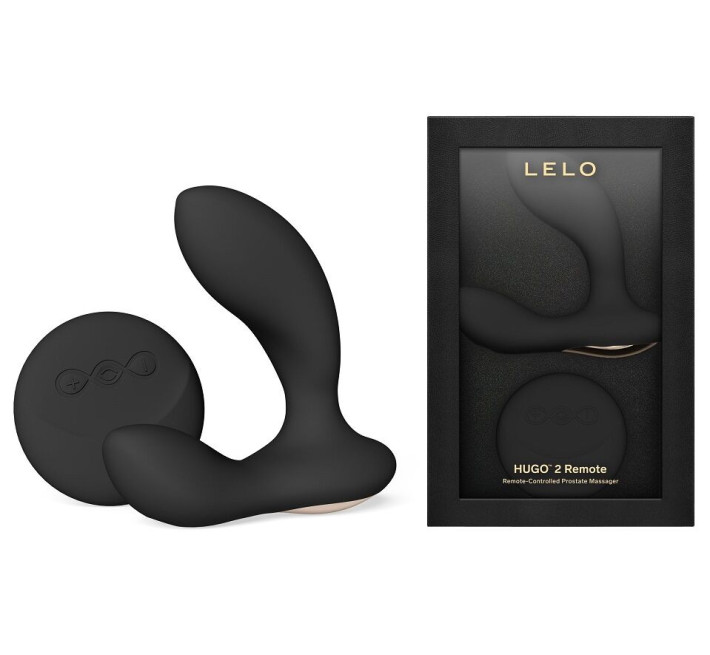 Масажер простати LELO Hugo 2 Remote Black, 2 мотори, дуже потужний, пульт ДК