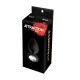 Анальна пробка із кристалом MAI Attraction Toys №49 Чорна 9,5/4 см