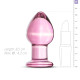 Рожева анальна пробка зі скла Gildo Pink Glass Buttplug No. 27