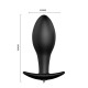 Анальний корок Pretty Love Vibrating Butt Plug Чорний BI0401