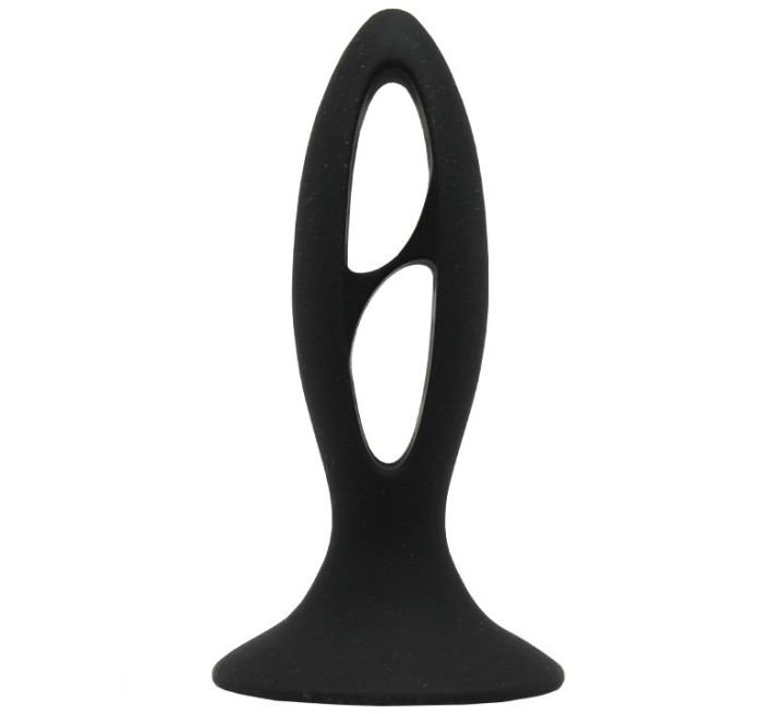 Стимулятор простаты LyBaile Silicone Butt Plug tension Exerciser Черный 12 см