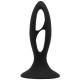 Стимулятор простаты LyBaile Silicone Butt Plug tension Exerciser Черный 12 см