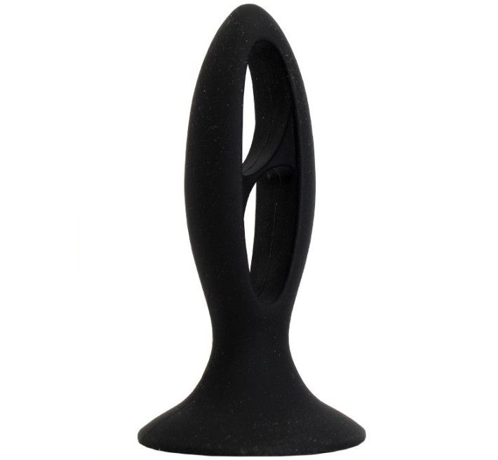 Стимулятор простаты LyBaile Silicone Butt Plug tension Exerciser Черный 12 см