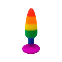 Силіконова анальна пробка Wooomy Hiperloo Silicone Rainbow Plug S, діаметр 2,4 см, довжина 9 см Силіконова анальна пробка Wooomy Hiperloo Silicone Rainbow Plug S, діаметр 2,4 см, довжина 9 см