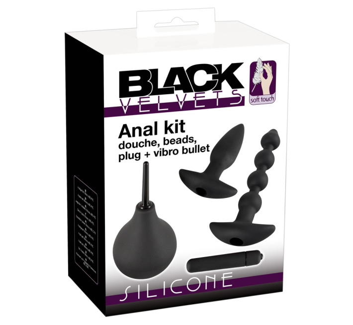 Анальні пробки Black Velvets Anal Kit Чорні