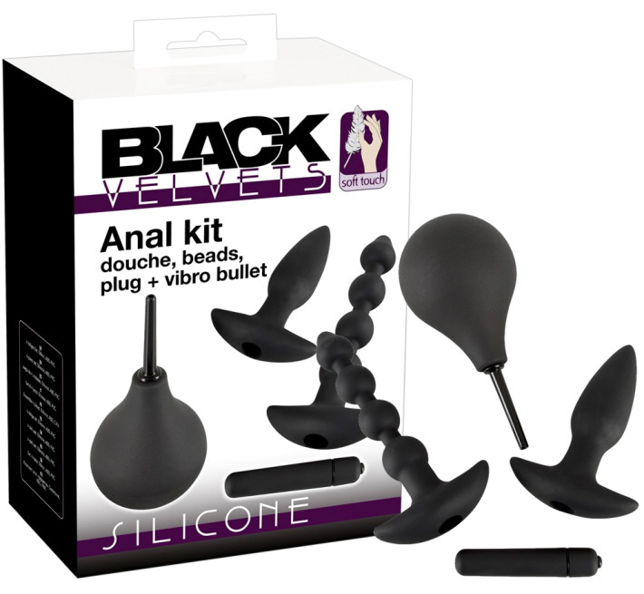 Анальні пробки Black Velvets Anal Kit Чорні