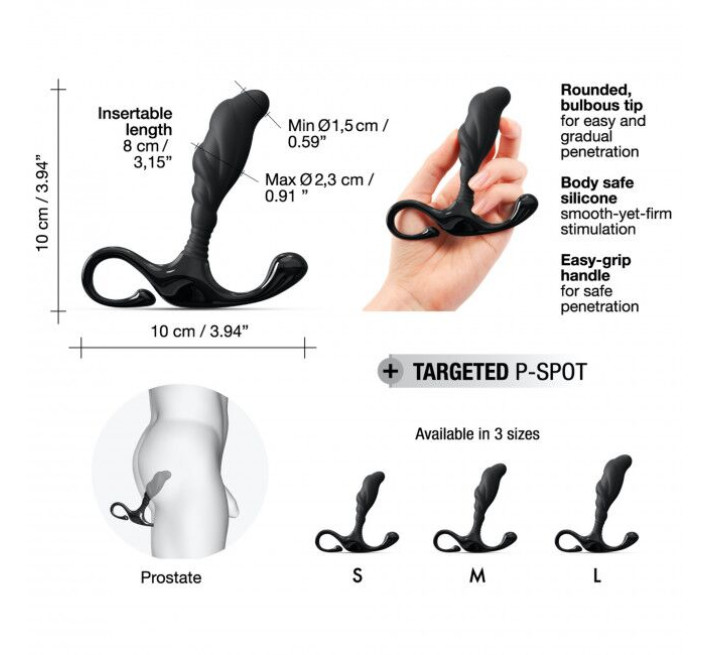 Ергономічний ручний масажер простати Marc Dorcel Expert P size S