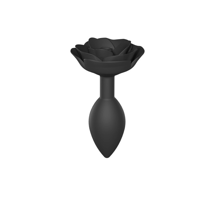 Силіконова анальна пробка Love To Love OPEN ROSES L SIZE - BLACK ONYX