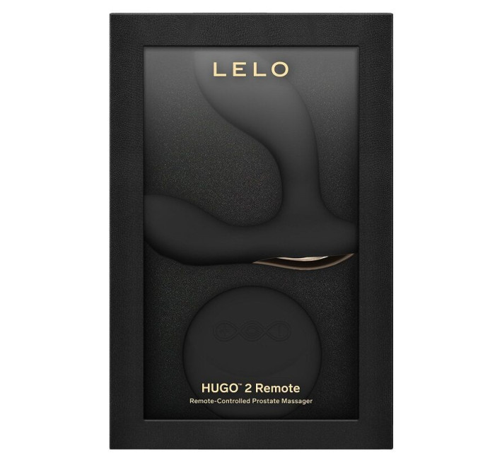 Масажер простати LELO Hugo 2 Remote Black, 2 мотори, дуже потужний, пульт ДК