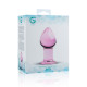Рожева анальна пробка зі скла Gildo Pink Glass Buttplug No. 27