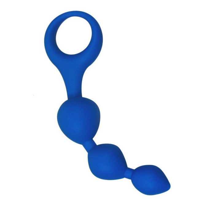 Анальні кульки Alive Triball Блакитні