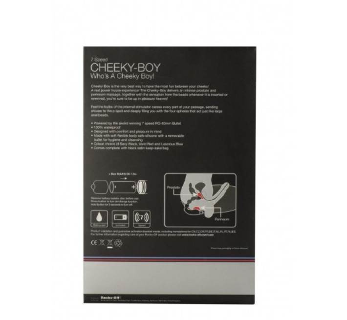 Массажер простаты Rocks Off Cheeky-Boy Черный